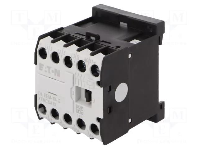 Contactor: 3-pole; NO x3; Auxiliary contacts: NO; 48VDC; 6.6A; 3kW EATON ELECTRIC DILEEM-10-G-48VDC