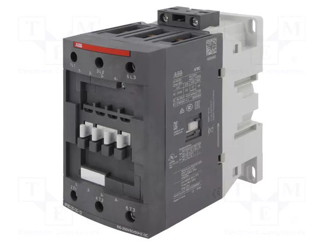 Contactor: 3-pole; NO x3; 100÷250VAC,100÷250VDC; 80A; AF; W: 55mm ABB AF80-30-00-13