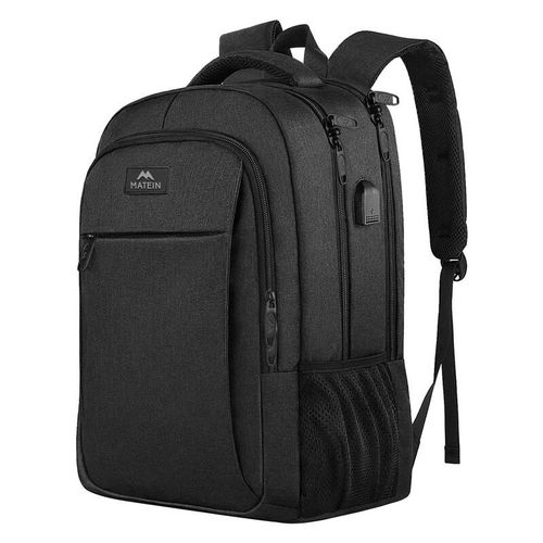 Matein 1007 Black USB 15.6'' laptop travel backpack, Matein 1007