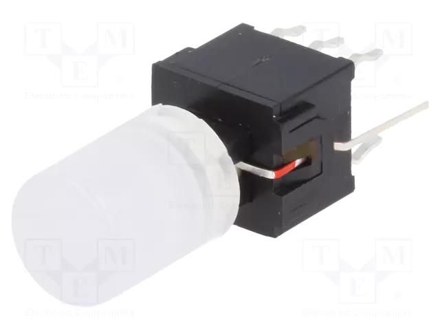 Microswitch TACT; DPDT; Pos: 2; 0.1A/30VDC; THT; none; red; 1.5N HIGHLY ELECTRIC PB61303BL-1