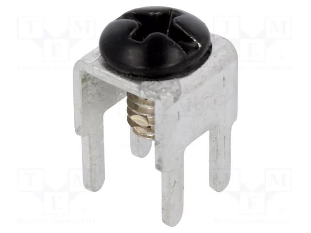 Terminal: screw terminal; THT,screw terminal; black; 7.5x5mm KEYSTONE KEYS7769-3