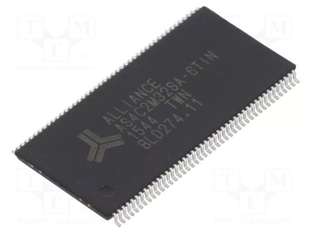 IC: DRAM memory; 64MbDRAM; 2Mx32bit; 3.3V; 166MHz; 5.5ns; TSOP86 ALLIANCE MEMORY AS4C2M32SA-6TIN