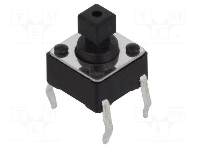 Microswitch TACT; SPST-NO; Pos: 2; 0.05A/12VDC; THT; none; 2.5N NINIGI TACTS-67R-F