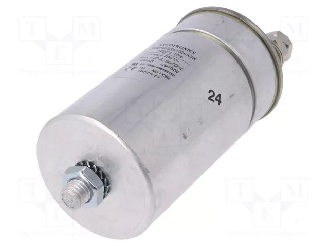 Capacitor: polypropylene; Body dim: Ø65x147mm; 10uF; ±10%; 30A KEMET C20AQGR5100AASK