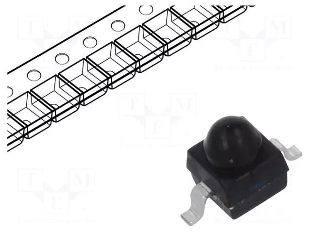 PIN IR photodiode; SMD; 940nm; 750÷1050nm; 30°; flat; black VISHAY VEMD2020X01