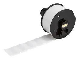 LABEL, 25.4MMX31.75MM, VINYL, CLEAR/WHT A62-15-417