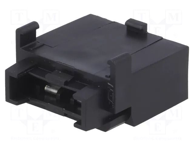 Fuse holder; 19mm; 20A; on cable,push-in; Leads: connectors; black MTA MTA-INLINE-UNI