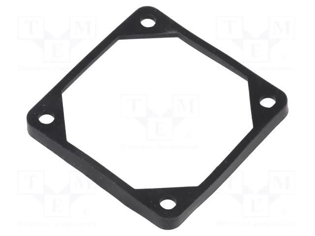 Mounting gasket; Ømount.hole: 5mm; black; Shore hardness: 40 RICHCO FGA-60