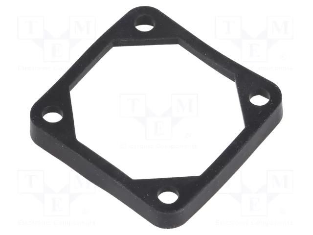 Mounting gasket; Ømount.hole: 4.5mm; black; Shore hardness: 40 RICHCO FGA-40