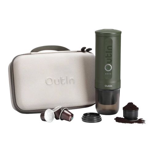 Outin Nano 7500mAh portable coffee maker set (Green) + protective case, OUTIN A000011