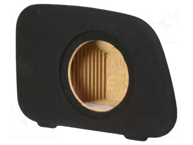 Car loudspeaker enclosure; MDF; black; 200mm; Grooving: 222mm BASSER OBGL.AUDI.14