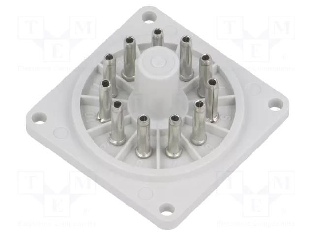 Socket; PIN: 11; Electr.connect: round socket; undecal; R15 RELPOL COP11