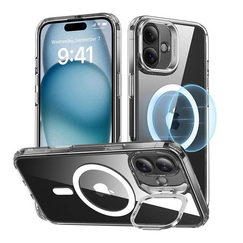 ESR Classic Hybrid (HaloLock) case with stand for iPhone 16 Plus (transparent), ESR 1A7480102