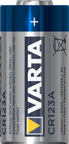 Professional Lithium CR123A (6205) Battery, 1 pc. in blister - Photo lithium battery, 3 V 48154