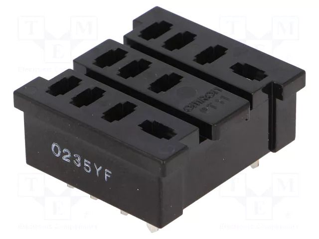 Socket; PIN: 11; soldered,PCB; LY3 OMRON PT11-0