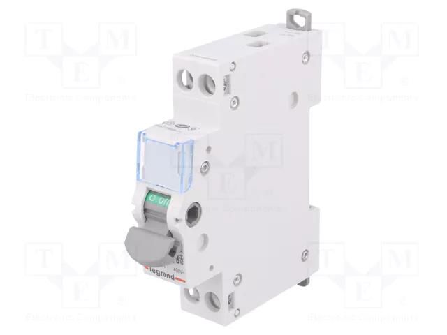 Switch-disconnector; Poles: 2; for DIN rail mounting; 16A; 400VAC LEGRAND 406431