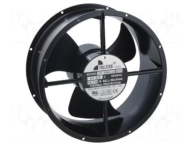 Fan: AC; axial; 230VAC; Ø254x107mm; 1326m3/h; 63dBA; ball; 2600rpm FULLTECH UF25HC23-H