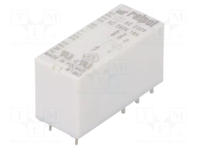 Relay: electromagnetic; SPDT; Ucoil: 230VAC; Icontacts max: 16A RELPOL RM85-3011-35-5230