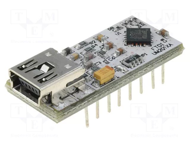 Module: USB; I2C; DIP16,USB B mini; 3.4Mbps FTDI UMFT201XA-01