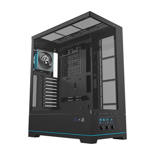 Darkflash DY451L PRO computer case (black) + 1 fan, Darkflash DY451L PRO Black