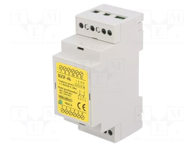 Voltage monitoring relay; for DIN rail mounting; BZF; SPDT MIKROBEST BZF-4K