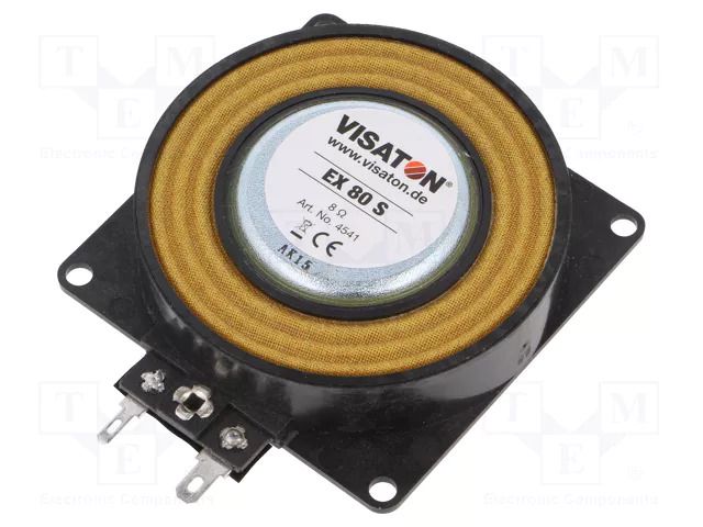 Loudspeaker; 50W; 8Ω; 80x80x19mm VISATON VS-EX80S-8
