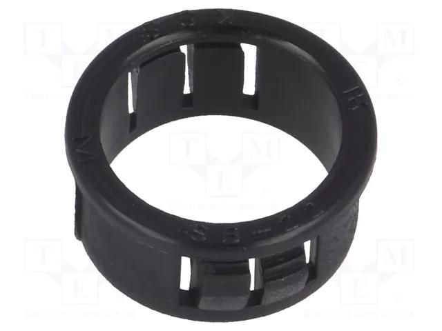 Grommet; Ømount.hole: 22.2mm; Øhole: 18.9mm; black KSS WIRING SB-22M