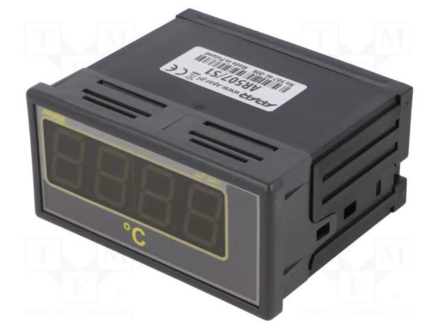 Module: meter; temperature; on panel; AR507; 0÷50°C; Display: LED APAR AR507