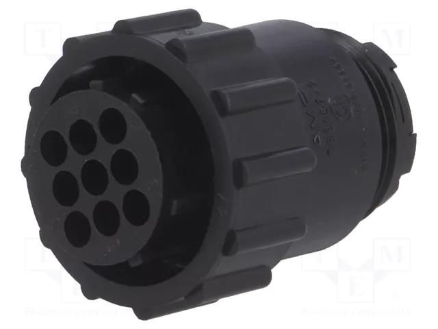 Connector: circular; plug; female; PIN: 9; w/o contacts,sealed TE Connectivity CPC-788157-2