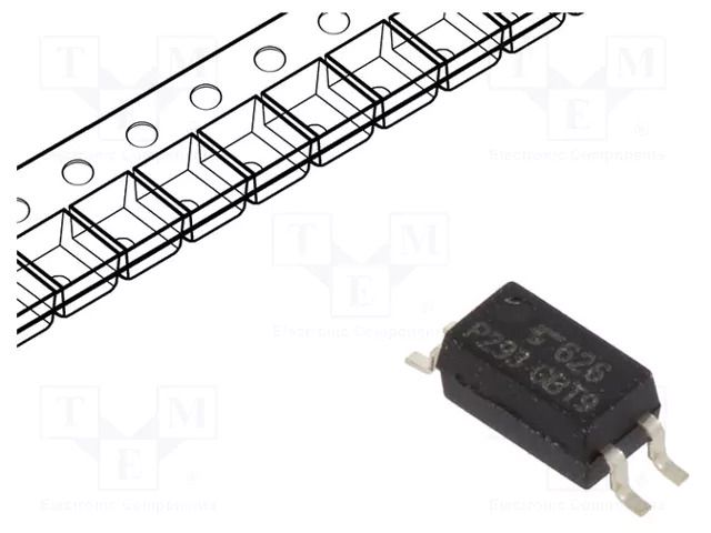 Optocoupler; SMD; Ch: 1; OUT: transistor; Uinsul: 3.75kV; Uce: 80V TOSHIBA TLP293-GB-TPL.E-T