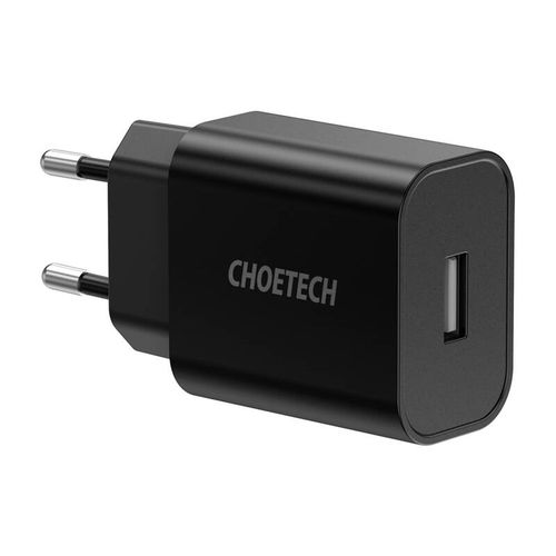 Choetech Q5002 12W USB-A power charger (black), Choetech Q5002-EU-black