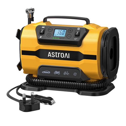 AstroAI ATJ-8366 150 PSI 12V DC/110V AC Portable Wheel Compressor, AstroAI ATJ-8366