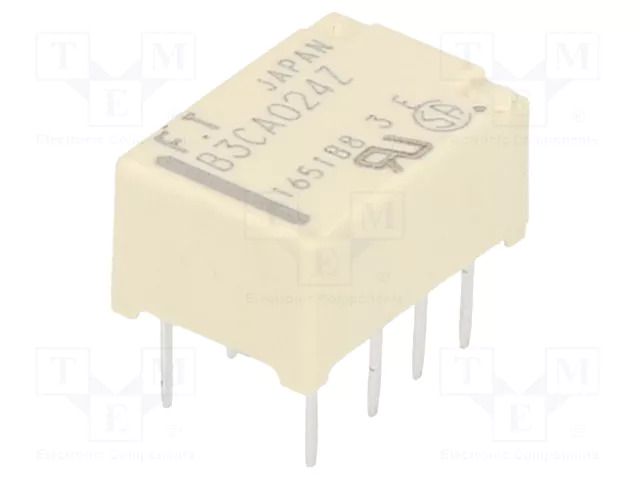 Relay: electromagnetic; DPDT; Ucoil: 24VDC; 2A; 0.3A/125VAC; FTR-B3 FCL Components FTR-B3CA024Z