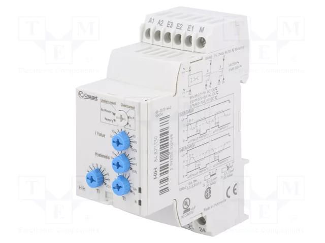 Current monitoring relay; AC current,DC current; 24÷240VAC CROUZET CROUZET-HIH