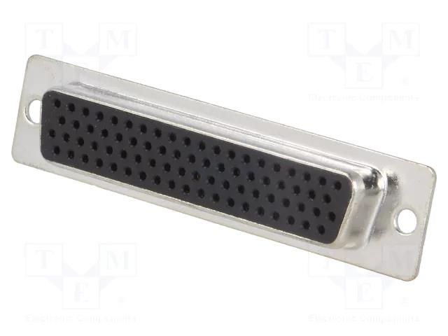 Connector: D-Sub HD; PIN: 78; plug; female; for cable; soldering ENCITECH HDS-78-F-T-B-S