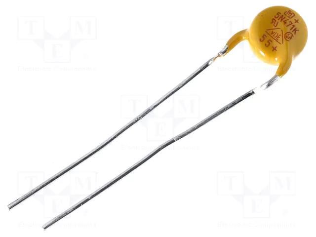 Varistor: metal-oxide; THT; 300VAC; 385VDC; 470V; ±10%; 400A; 15J SR PASSIVES VAR5-300