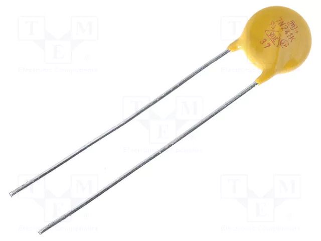 Varistor: metal-oxide; THT; 150VAC; 200VDC; 240V; ±10%; 1.2kA; Ø9mm SR PASSIVES VAR7-150