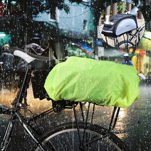 Wozinsky Universal Waterproof Rain Cover for Bike Pannier Bag or Backpack green (WBB5YW), Wozinsky 5907769314803 5907769314803
