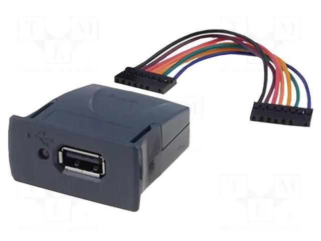 Module: USB; Vinculum II; 5VDC; 41.3x41.8x20.5mm; on panel FTDI VDRIVE3