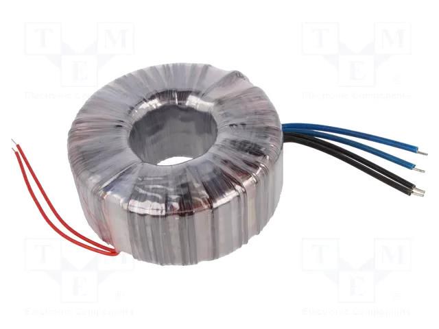 Transformer: toroidal; 600VA; 230VAC; 24V; 24V; 12.5A; 12.5A; H: 68mm INDEL TST600W/2X24V