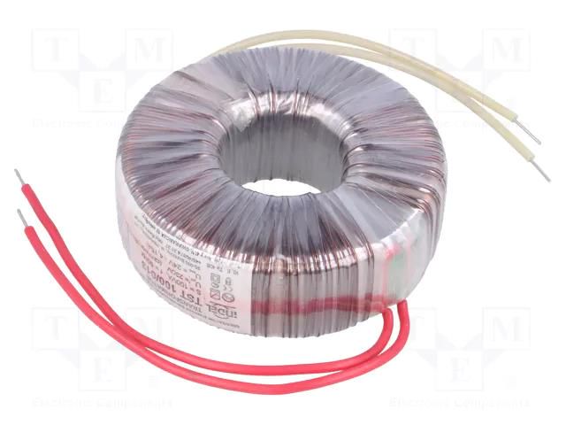 Transformer: toroidal; 100VA; 230VAC; 24V; 4.16A; Leads: cables INDEL TST100W/24V