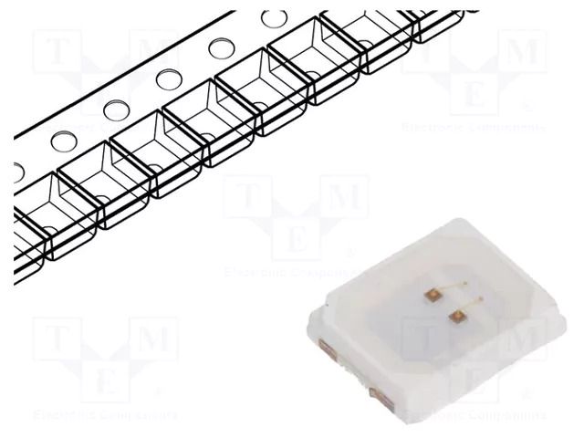 LED; amber; SMD; 5050; 600mcd; 1.6÷2.4VDC; 5x5mm; 120°; 60mA; 180mW LUCKYLIGHT LL-R5050AC-2B