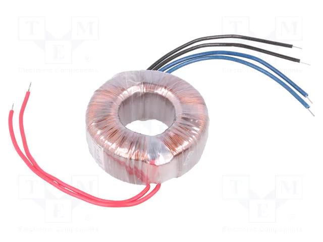 Transformer: toroidal; 60VA; 230VAC; 12V; 12V; 2.5A; 2.5A; Ø: 85mm INDEL TST60W/2X12V