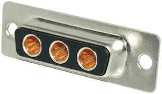 COMBINATION LAYOUT D SUB, RECEPTACLE 3 POSITION LCC17-A3W3SM-2N0
