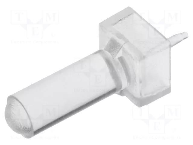 Fiber for LED; Ø3mm; L: 11.43mm; round; Front: convex BIVAR VLP-450-R