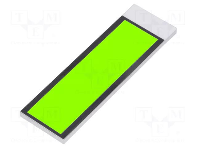 Backlight; LED; Dim: 57.75x17.78x2.5mm; yellow-green; 48x13mm DISPLAY ELEKTRONIK DELP-512-Y