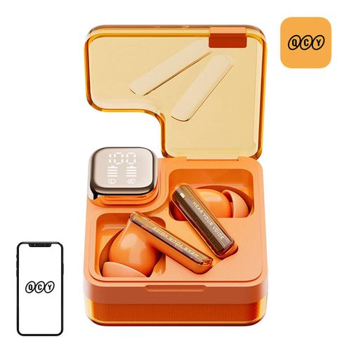 TWS QCY MeloBuds Neo T31 headphones (orange), QCY T31 orange