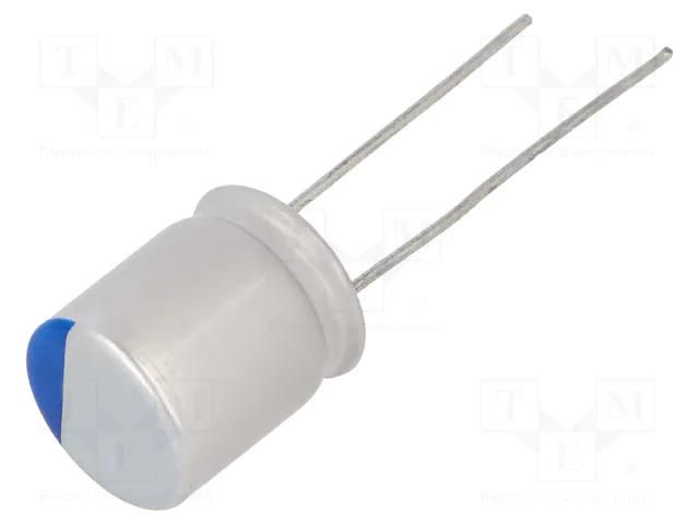 Capacitor: polymer; low ESR; 560uF; 4VDC; ESR: 16mΩ; THT; ±20%; 5000h KEMET A758EK567M0GAAE016