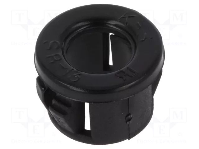 Grommet; Ømount.hole: 12.7mm; Øhole: 8mm; black KSS WIRING SB-13