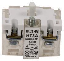 CONTACT BLOCK, SPST-NO, SCREW HT8A